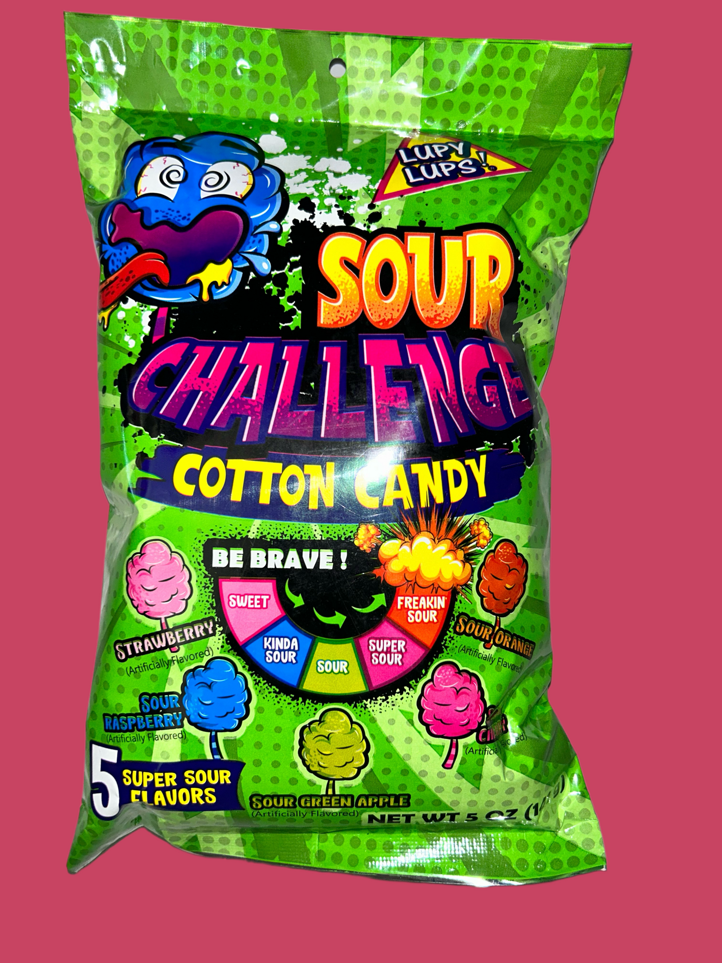 Sour Challenge Cotton Candy (5) Flavors (New)