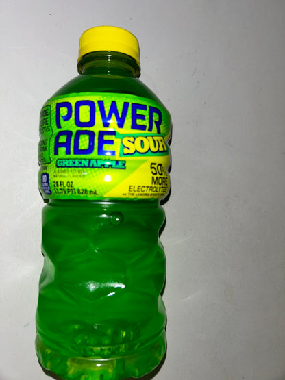 Powerade Green Apple Sour Flavor with Electrolytes