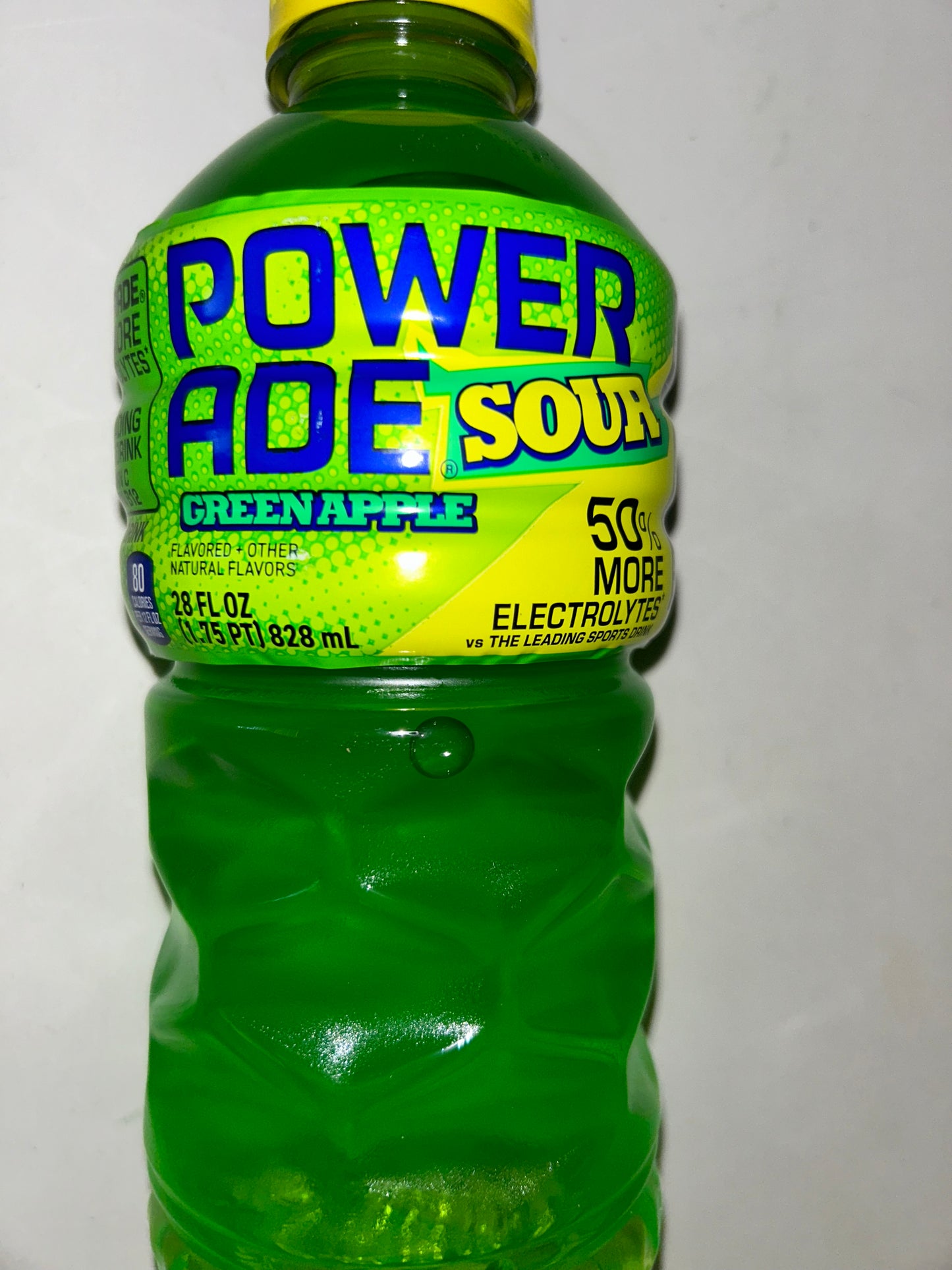 Powerade Green Apple Sour Flavor with Electrolytes