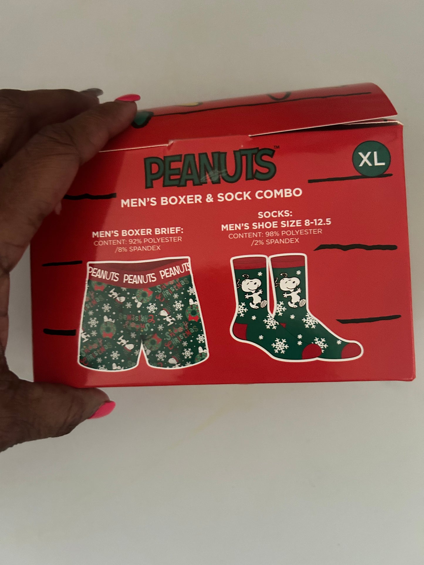 Men’s Boxer & Socks Combo (Peanuts)