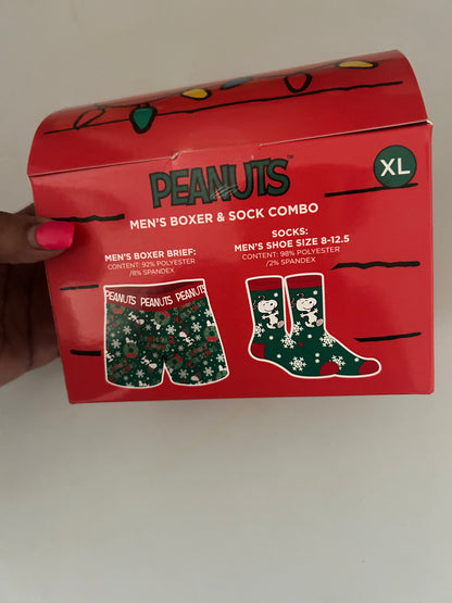 Men’s Boxer & Socks Combo (Peanuts)