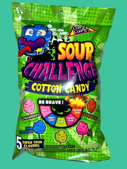 Sour Challenge Cotton Candy (5) Flavors (New)