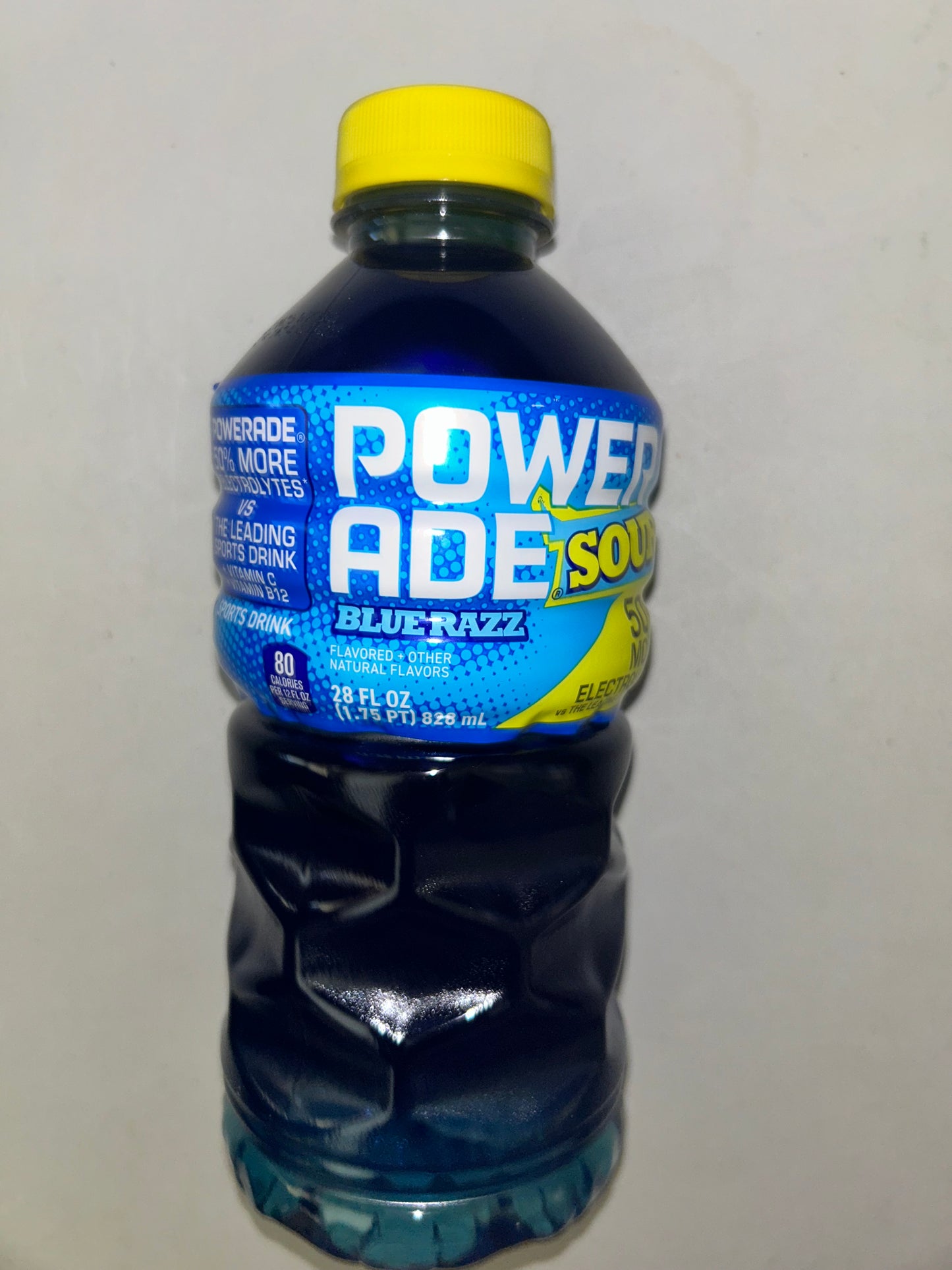 Powerade Blue Raspberry Sour Flavor with Electrolytes