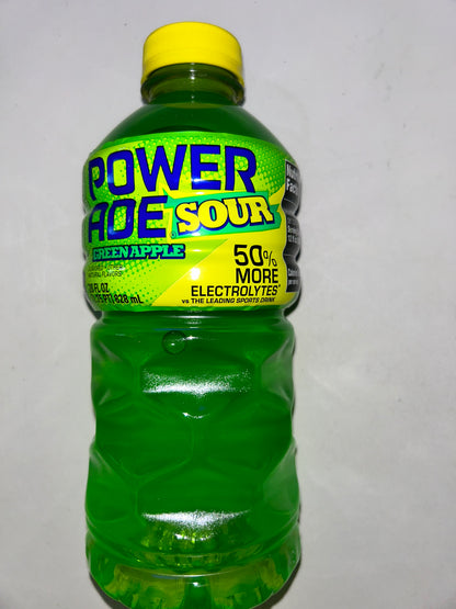 Powerade Green Apple Sour Flavor with Electrolytes