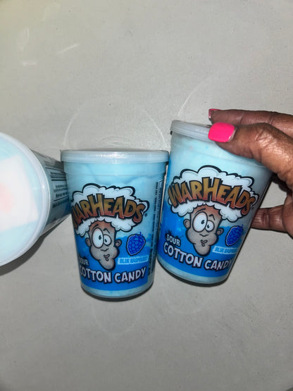 Warheads Sour Cotton Candy Blue Raspberry Tub/with Shaker Pak!