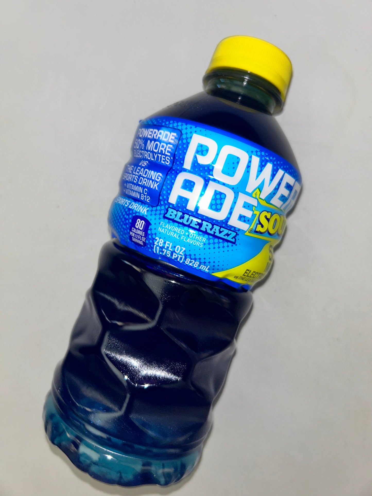 Powerade Blue Raspberry Sour Flavor with Electrolytes