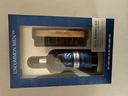 Men’s Duo Grooming Kit Beard Oil with Brush