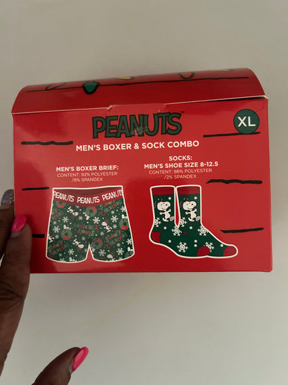 Men’s Boxer & Socks Combo (Peanuts)